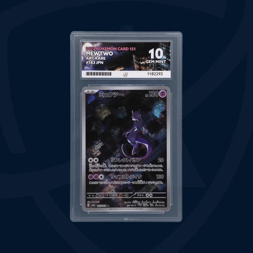 PERFECT SUBGRADES - Mewtwo - 183/165 - 2023 Pokemon Card 151 - ACE GEM MINT 10