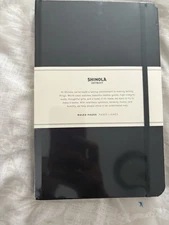 Shinola Detroit Medium Hard Ruled Journal Black, 5.25 x 8.25"