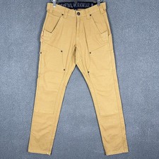 Dovetail Workwear Maven X Women Slim Double Knee Canvas Tan Pants 2x32 29x30.5 