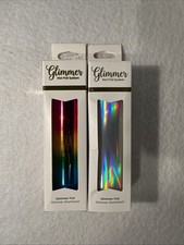 Craft Spellbinders Glimmer Foil Rolls Lot Of 2 Prism GLF-032 Rainbow GLF-042