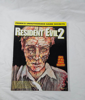 Resident Evil 2 Prima's Unauthorized Game Secrets Guide All Maps 1997 PS1 PSX