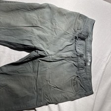 Carhartt Relaxed Fit Canvas Carpenter Green 5-Pocket Men's Pants Size 40x30
