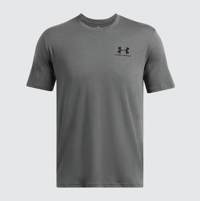 UNDER ARMOUR Herren Training Sportstyle Logo T-Shirt - Grau Größe Large 1326799
