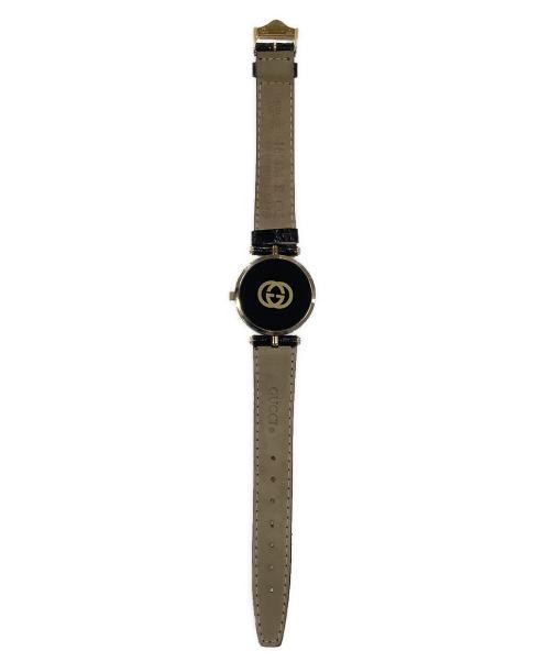 Gucci Quartz Ladies Watch Black Leather 2.5cm Used with Guarantee thumbnail 11