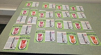 Vintage 1939 Kood Aid Packets Lot of 17 Circus Cut Out Packets!!