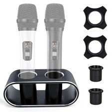 Aluminum Alloy Desktop Microphones Storage Holder, Fashionable Tabletop Mics ...