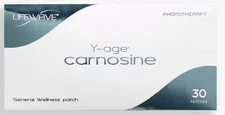 Lifewave Y-age carnosine (30) phototherapy patches, exp 08/2026, ship USA only
