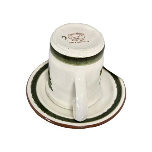 Stangl Pottery Apple Delight 12 OZ. Mug and 1 Saucer Mid Century Modern Era Cup - Picture 2 of 7