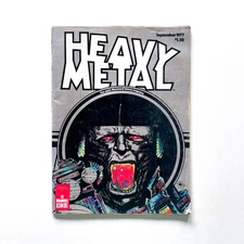 Heavy Metal Magazine • V. 1 #6 • Sept 1977 • Moebius • Corben • Druillet • Tardi