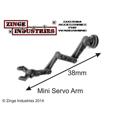 Zinge Industries 28mm Human Scale Robotic Servo Arm Mini Set Forest Sprue SSER04
