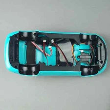 LDRC Drift RC Car Body Mazda Miata MX5 Blue With Accessories Tongue Mirrors