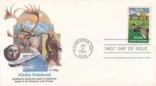 STAMP US SCOTT 2066 "Alaska Statehood" 20 CENT 1984 FDC - A