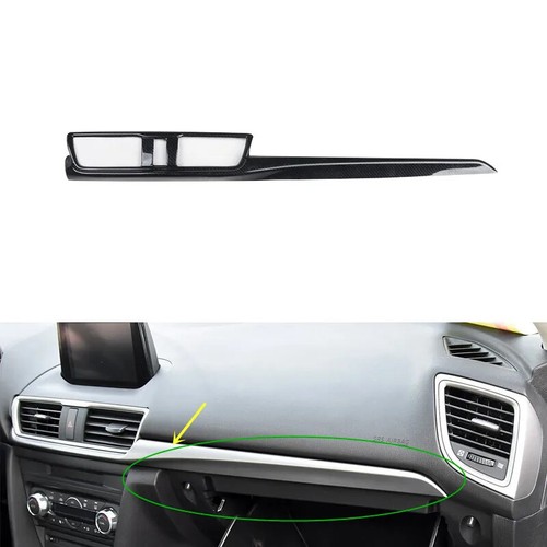 Para Mazda 3 Axela 2017-2019 ABS fibra de carbono interior engranaje consola central embellecedores - Imagen 8 de 36