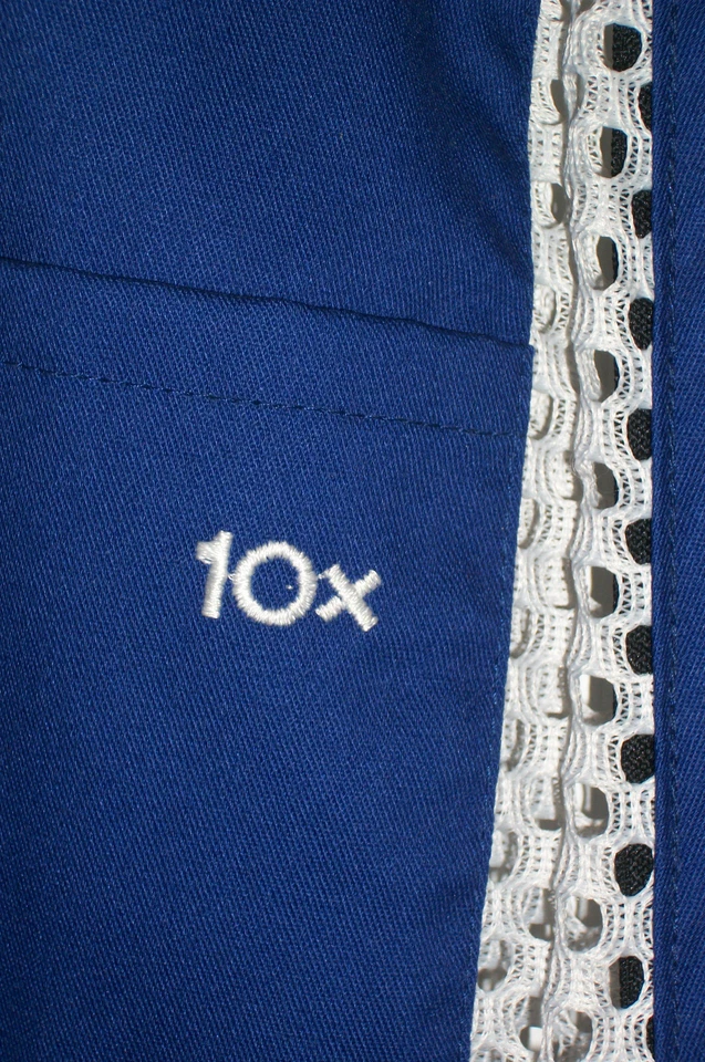 Vintage NWT 10X Blue & White Mesh Shooting Hunting Vest Sz M Made in USA - Image 2 of 4