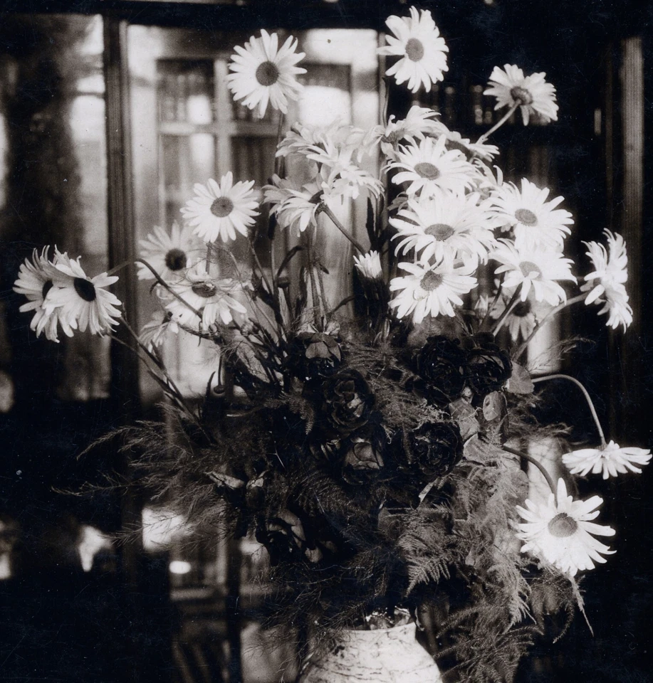 Fotografía vintage de bellas artes de mayor tamaño, bodegón con flores, años 20 Foto 3 de 4