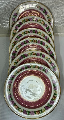Limoges W.Guerin Porcelain 11” Set of 6 Chargers Dinner Plates 1891-1932 Antique - Picture 9 of 24