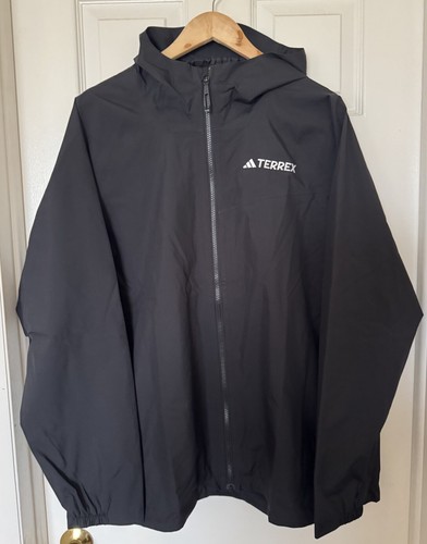 adidas Womens 2X TERREX MULTI 2L RAIN.RDY FULL-ZIP JACKET (PLUS SIZE) IV9836 NEW