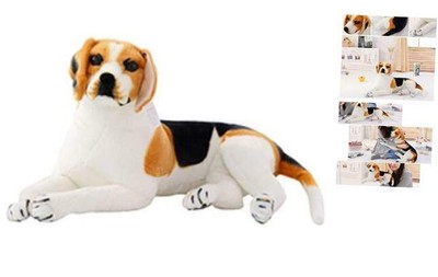 realistic stuffed beagle