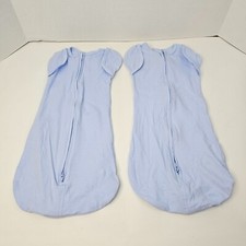 Aden Anais Essential Snug Arms Free Blue Sleeping Bag Newborn 0-3 Months Lot 2