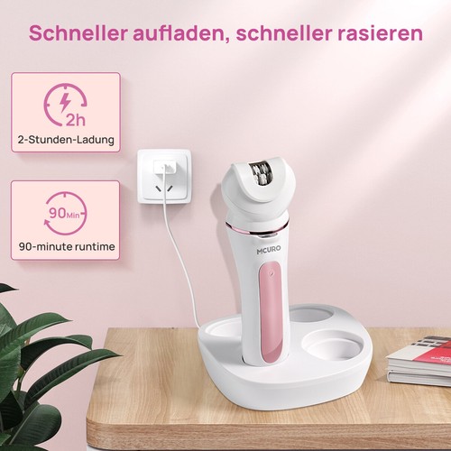 Epilierer Damen, 5 in 1 Epiliergerät Damen Kabellos Nass- und Trockenepilierer - Bild 11 von 11