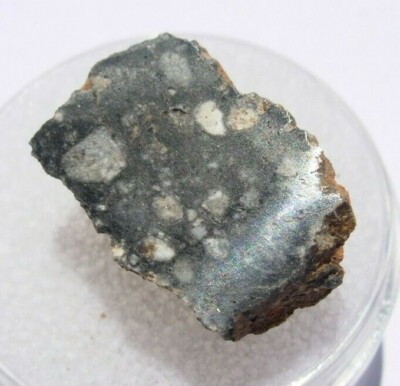 2.56 grams about 18x12mm NWA 11273 Lunar Moon Northwest Africa Meteorite end cut