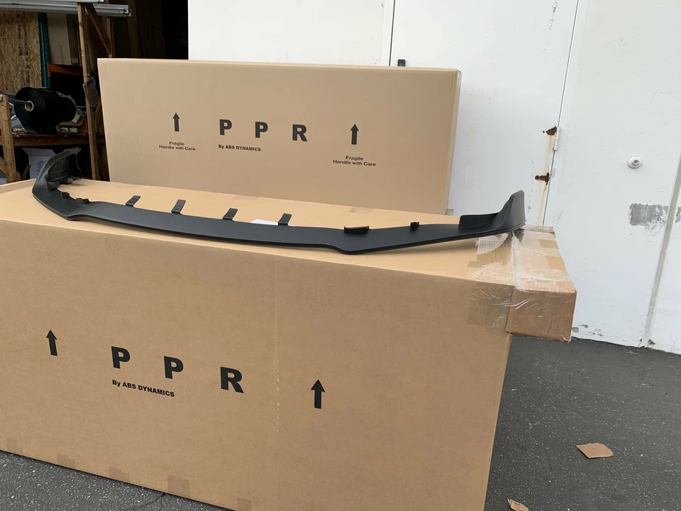 Se adapta a Honda Civic 16-18 10ª generación 4 puertas EX LX tipo R labio delantero sin pintar negro  Foto 2 de 2