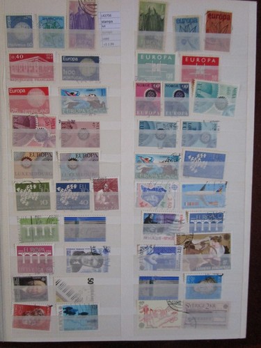FRANCOBOLLI STAMPS LOTTO EUROPA CEPT USATI (L42756)