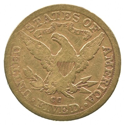 1882-CC $5 Liberty Head Gold Half Eagle *2635 | eBay