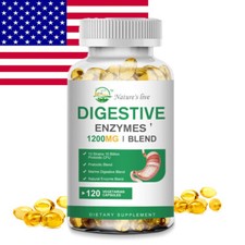 Prebiotic  Probiotics Digestive Enzymes For Gas,Constipation  Bloating Relief