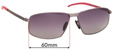 SFx Replacement Sunglass Lenses Fits Porsche P 8652 - 60mm Wide