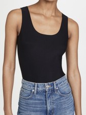 n: philanthropy womens black cat tank top thong bodysuit size L