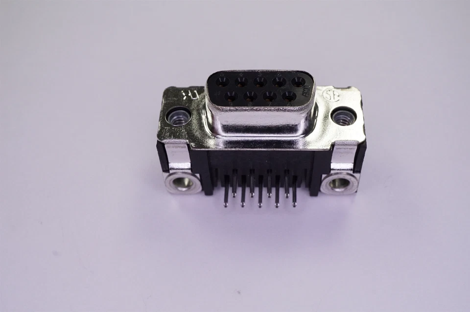 Lot of 2 745781-4 Tyco D-Sub Connector 9Pos Female 2.74mm RightAngle ThroughHole - Image 3 of 3