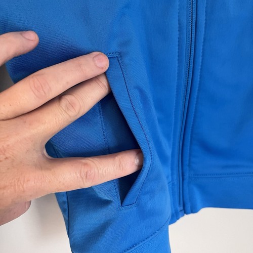Nike Boy's Kid's Size 4 XS Blue Full Zip Long Sleeve Fleece Pockets Fall Jacket - Picture 10 of 11