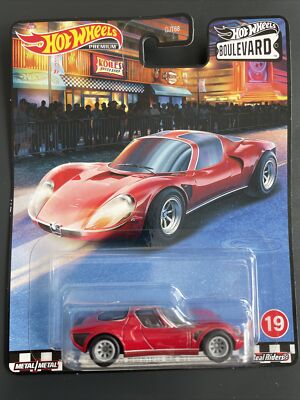 Hot Wheels Premium Boulevard '69 Alfa Romeo 33 Stradale BONUS FREE HW Mainline