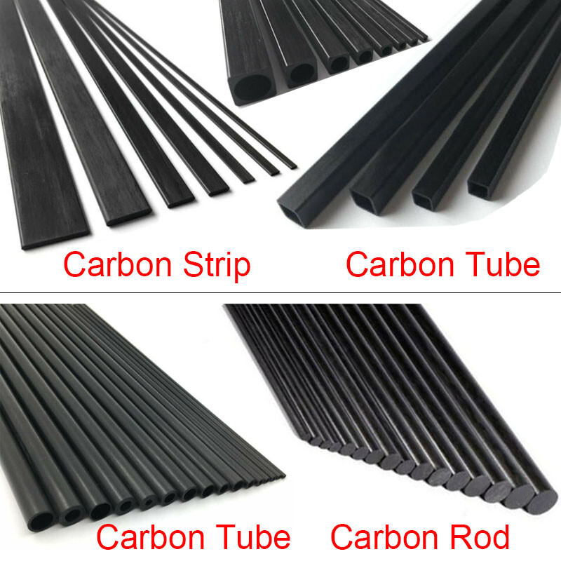 Bon Fiber Strip Solid Rod Round Square Tube Flat Bar Shaft R