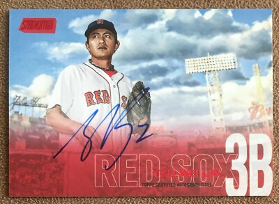 Tzu-Wei Lin 2018 Stadium Club Rookie Red Foil Autograph #SCA-TL /50 Red Sox SP