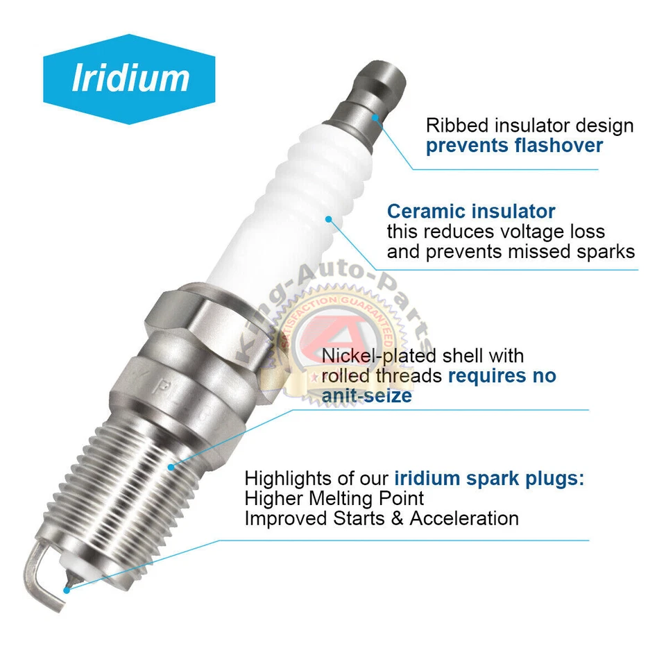 2 Ignition Coil Pack 8 Spark Plugs and Wire set for Ford Expedition FD487 SP432 Foto 2 de 4