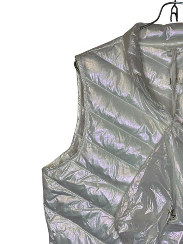 J. McLaughlin Women's Puffer Vest Packable Full Zip Eira Iridescent Medium NWT - Picture 2 of 10