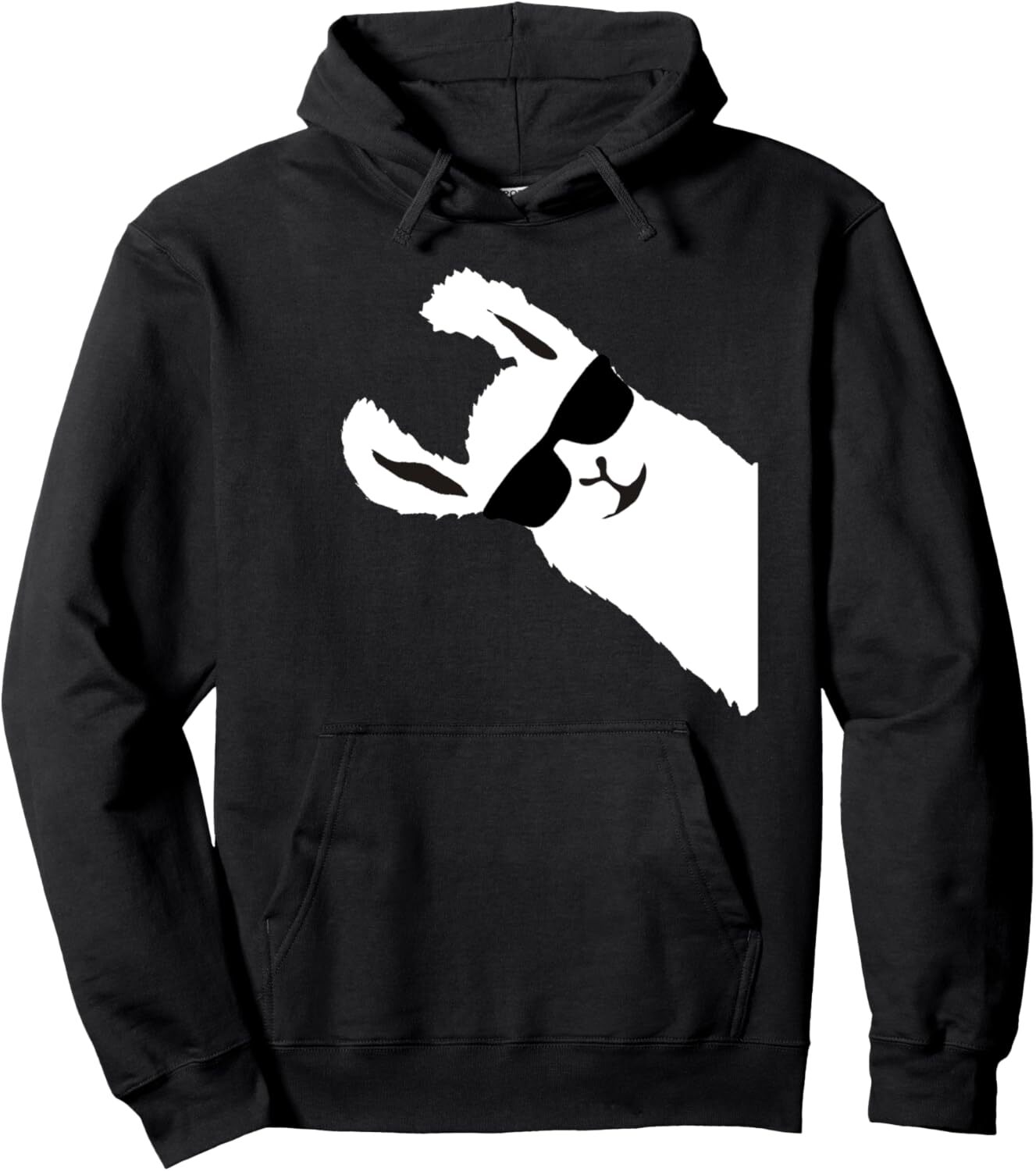 Funny Llama Alpaca Hoodie with Cool Sunglasses Design