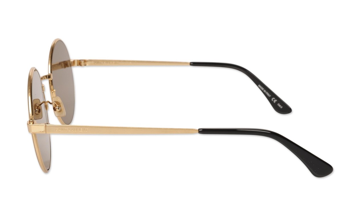 Saint Laurent SL 302703 Womens 136 Zero Gold/Brown Sunglasses | eBay
