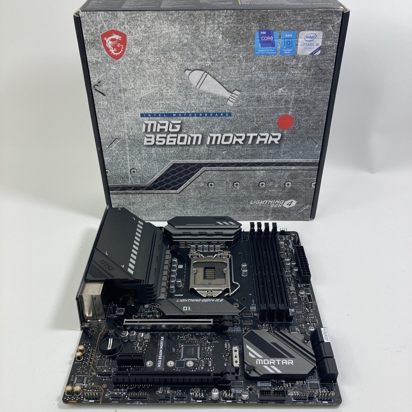 MSI MAG B560M MORTAR Motherboard Intel B560 LGA 1200 DDR4 mATX M.2 Core