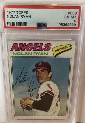 1977 Topps Nolan Ryan #650 PSA 6 EX-MT