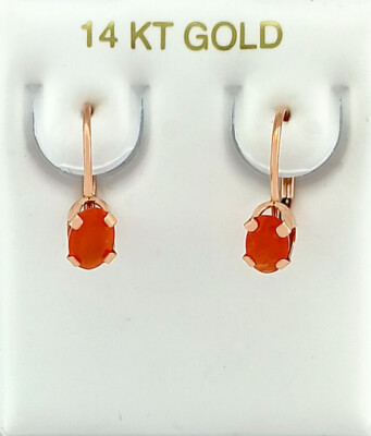ECHTE 1,76 kt PADPARADSCHA SAPHIR BAUMELNDE OHRRINGE 14 K MASSIV ROSÉGOLD