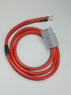 Winch Quick Dis-Connect Tow Haul Dump Cable Wire 8ft Gray 2Ga High Amp ...