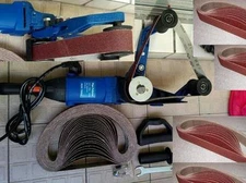 COMBO DEAL Roxx Tools 40A Pipe Polisher Grinder Sander & 40 Belts fit Metabo