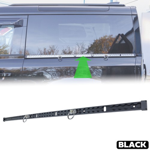 Black Utility side rail LEFT for Land Rover New Defender L663 90 track locking - 第 1/9 張圖片
