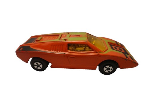 Vintage 60s/70s Playart Orange Lamborghini Marzal 1:64 Diecast Car