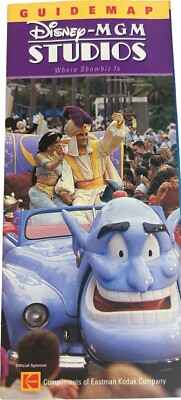 Disney MGM Studios Guide Map 2002 Color Brochure Ephemera Souvenir