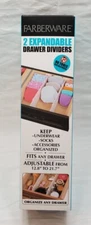 Farberware Expandable Drawer Dividers DIY Drawer Organizer Set - 2 Pack