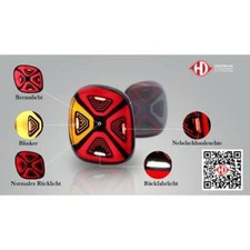 DIEDERICHS 1607296 Heckleuchtensatz, Rückleuchtensatz beidseitig hinten für SMAR